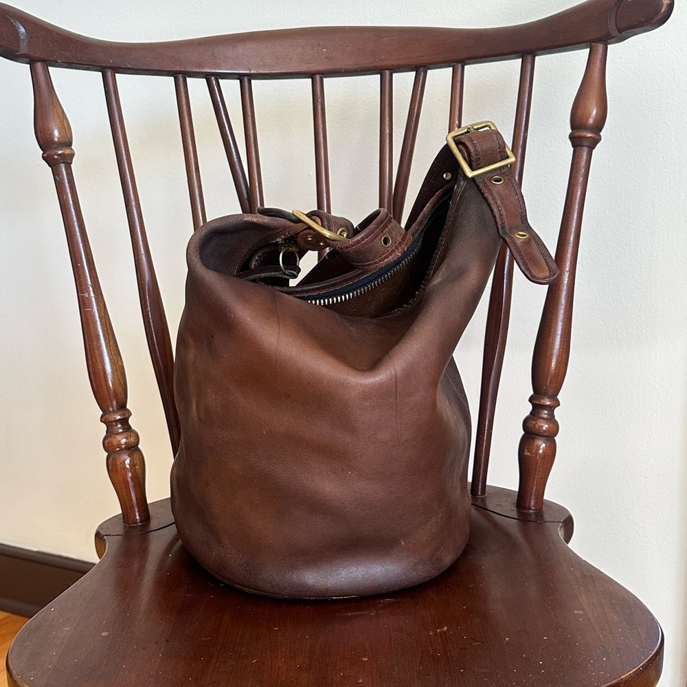 Vintage Coach NYC Tabac XL Duffle 9085